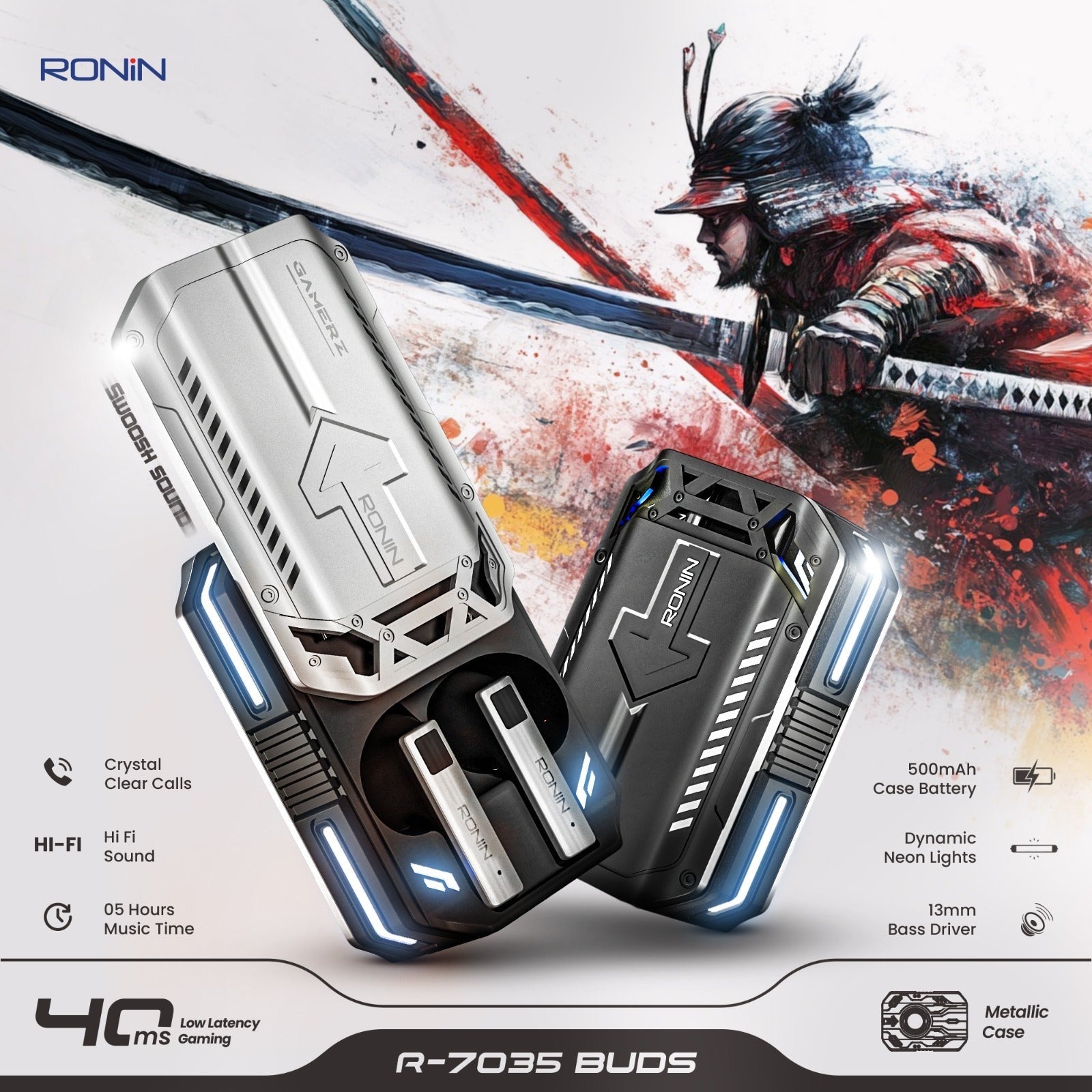 RONIN R7035 GAMING EARBUDS